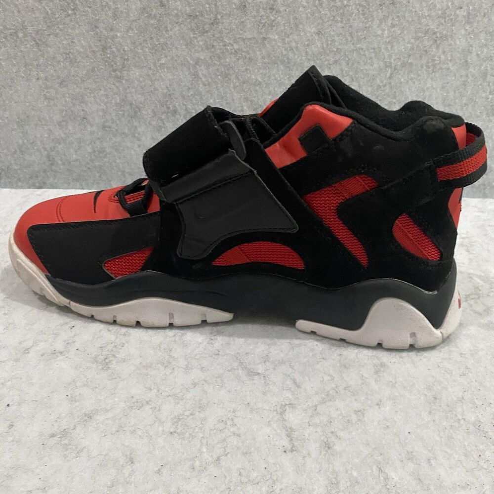 Nike Air Barrage Mid Black Red White Mens Size 10 Sneakers Basketball Shoes - Picture 7 of 12
